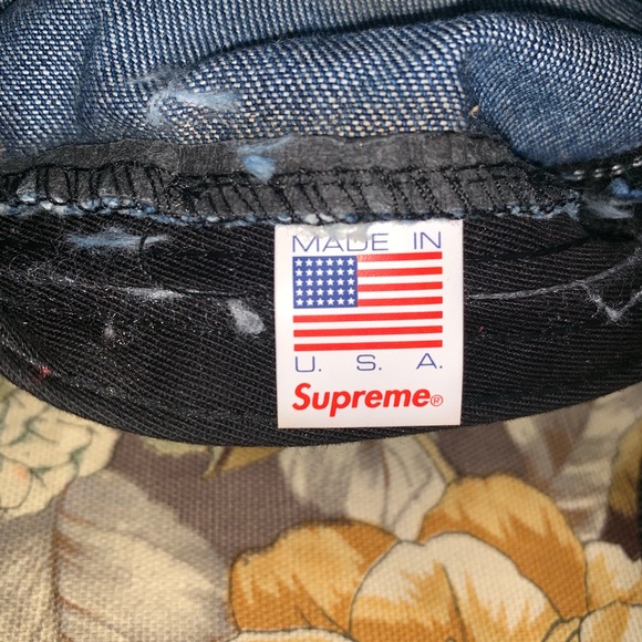 SOLD Supreme Denim Camp Cap - Picture 3 of 3